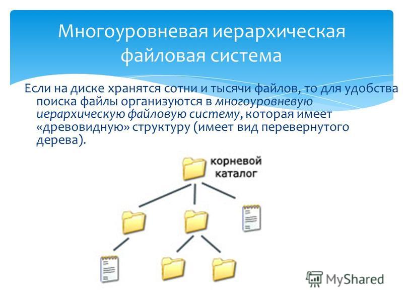 Какие объекты входят в состав файловой системы