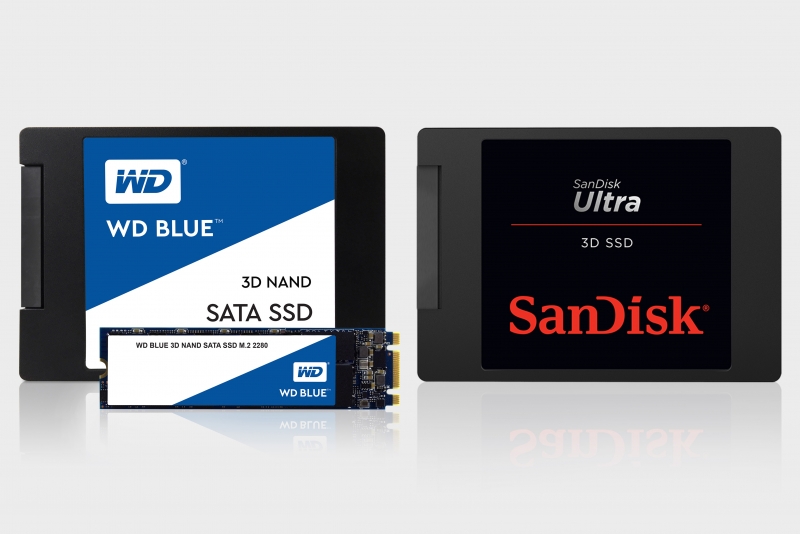 WD Blue 3D и Sandisk Ultra 3D