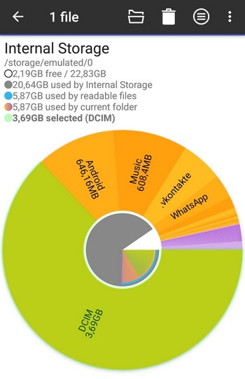 Приложение Storage Analyzer