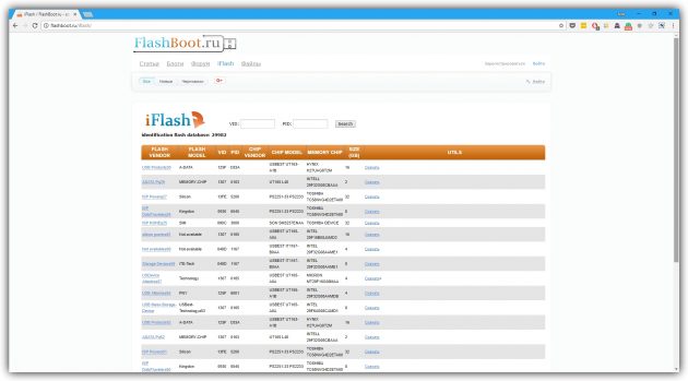 Как восстановить флешку с помощью FlashBoot.ru