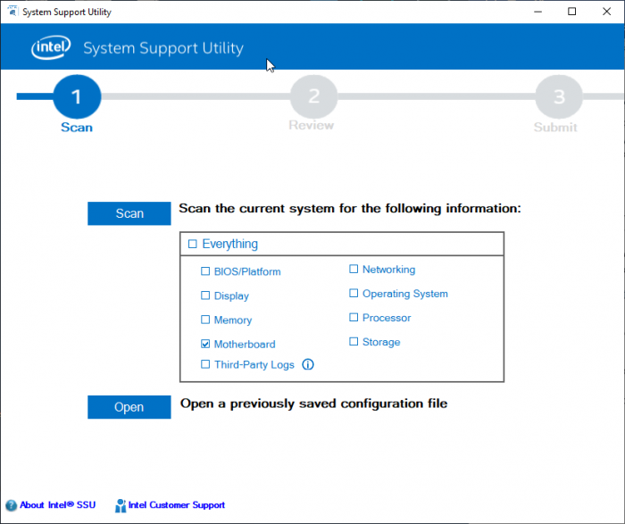 Утилита System Support Utility for Windows