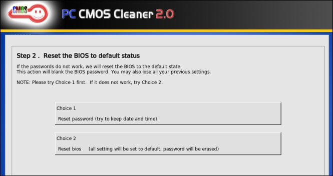 Очистка пароля биос с помощью PC CMOS Cleaner
