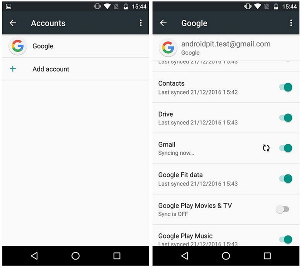 how to transfer from Android to Android - Transfer Contacts