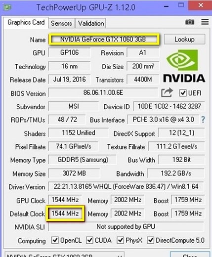 CPU-Z Nvidia