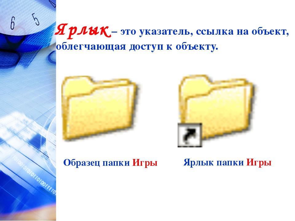 Ярлык это в информатике. Ярлык папка с файлами. Ярлык компьютер. Ярлык папки Информатика.