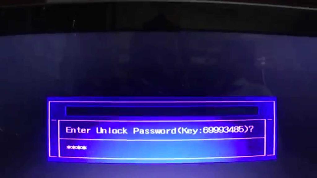 Код ошибки ввода пароля