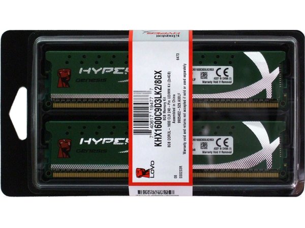 Пара планок Kingston HyperX Genesis DDR3L