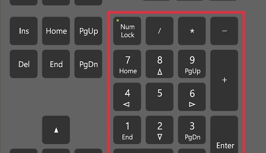 numlock на ноутбуке