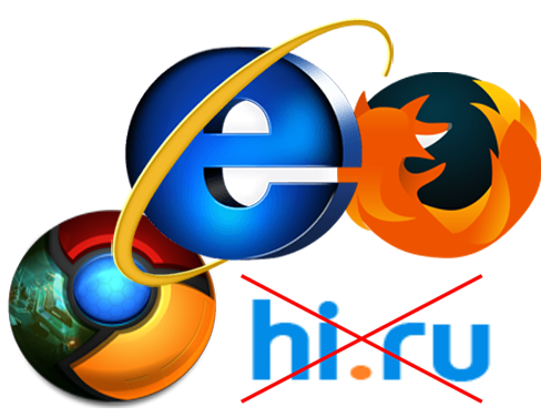 Как удалить Hi.ru из браузера