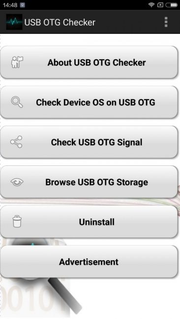 ΠΠΊΠ½ΠΎ ΠΏΡΠΎΠ³ΡΠ°ΠΌΠΌΡ USB OTG Checker