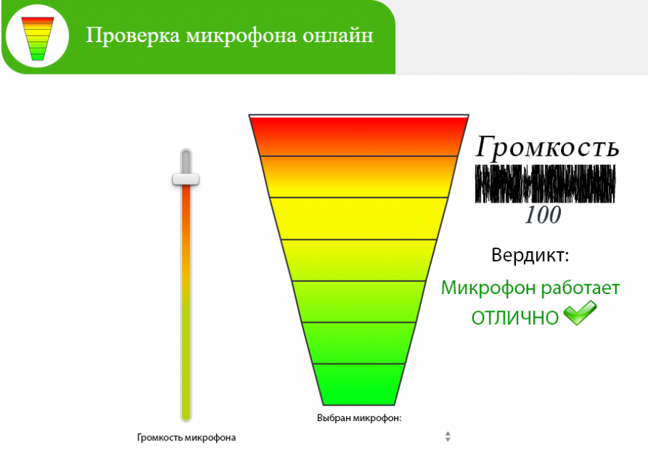 Быстрая и бесплатная проверка микрофона онлайн