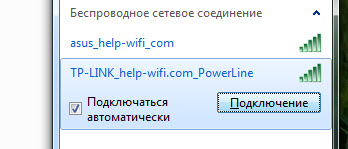 Подключение к Wi-Fi