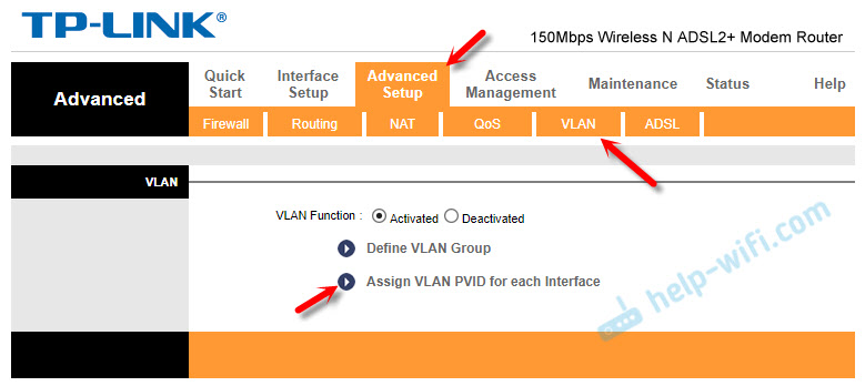 Assign VLAN PVID for each Interface