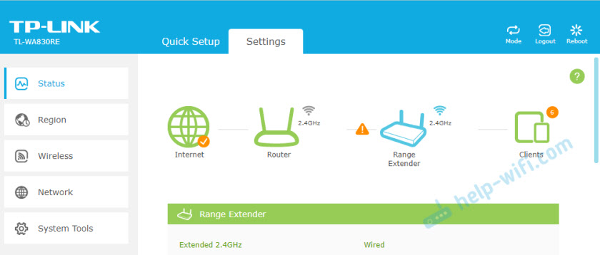 Новый веб-интерфейс репитеров TP-Link