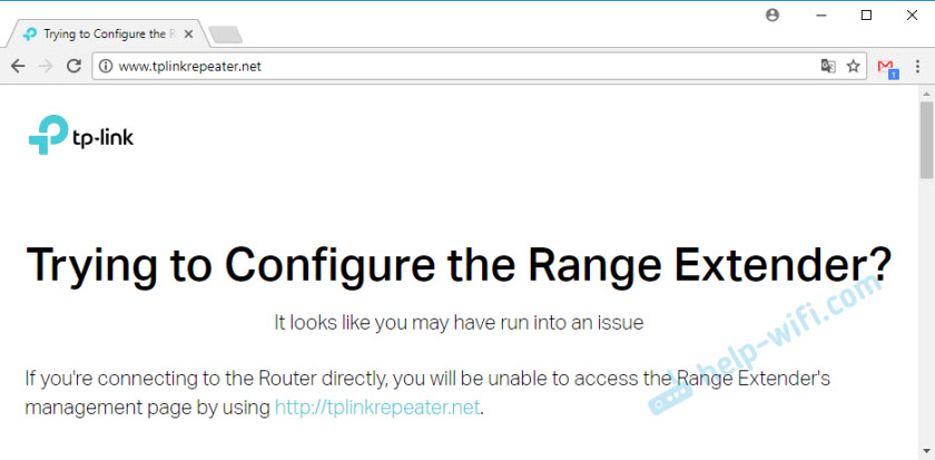 Не заходит на tplinkrepeater.net