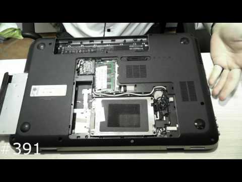 Неполная разборка ноутбука HP dv6 6b54er Замена HDD, ODD, RAM, Wi Fi