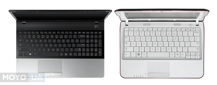 клавиатура у нетбука и ноутбука