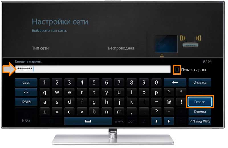Пароль от wifi