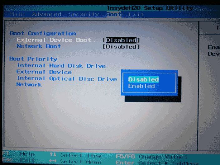 Как в биосе выбрать загрузку с диска на ноутбуке самсунг