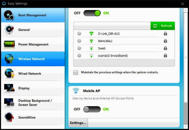 Программа Samsung Easy Settings