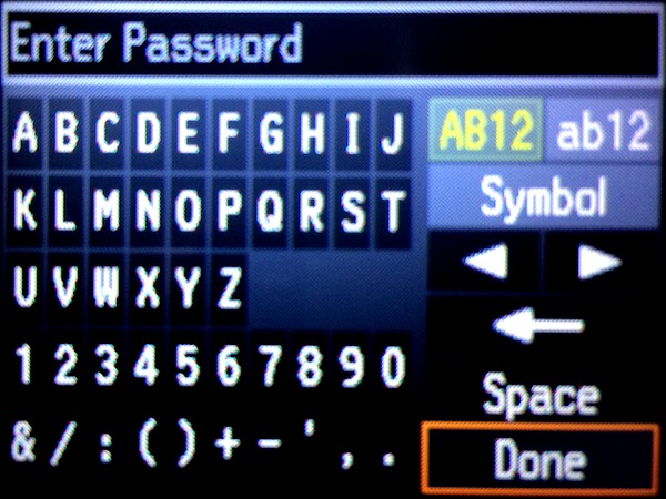 Вводим пароль и SSID