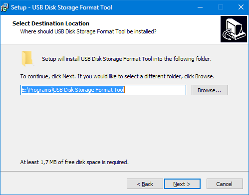 Установка HP USB Disk Storage Format Tool (2)