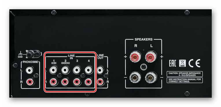 Процесс подключения 2 RCA к усилителю