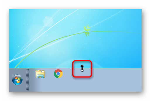 Изменение размера панели задач в Windows 7