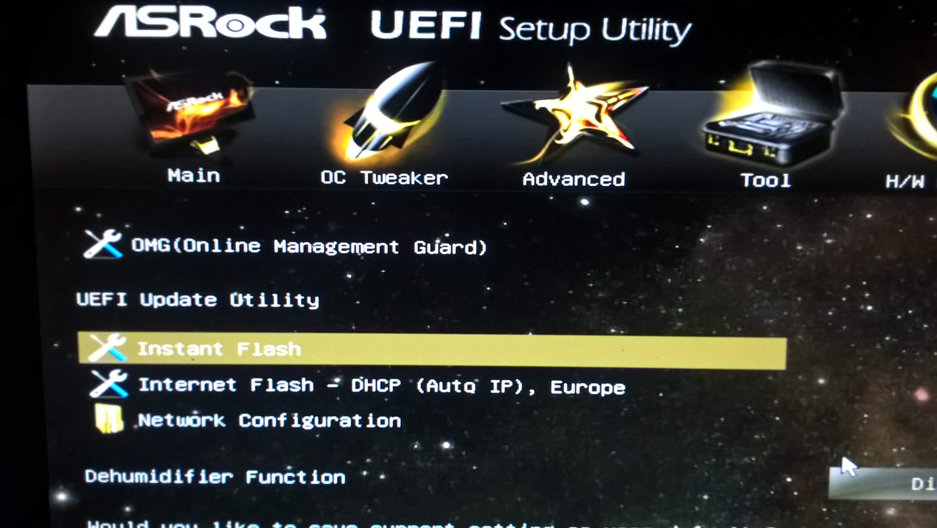 Tools uefi bios instal flash