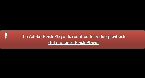 Обновите Flash плеер