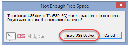 Erase USB device