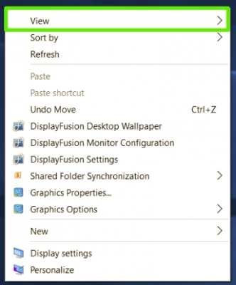 Как изменить размер ярлыков на рабочем экране в Windows 10
