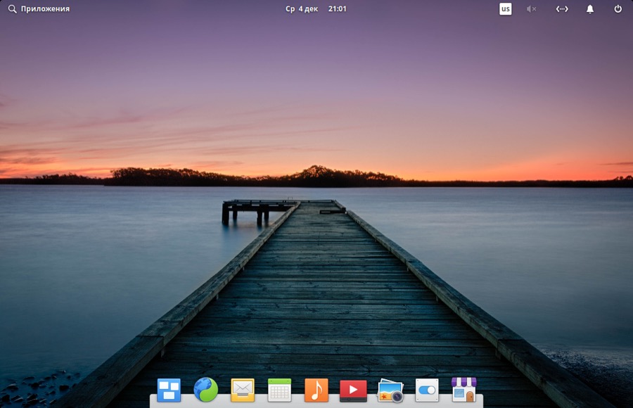 Рабочий стол Elementary OS 5.1