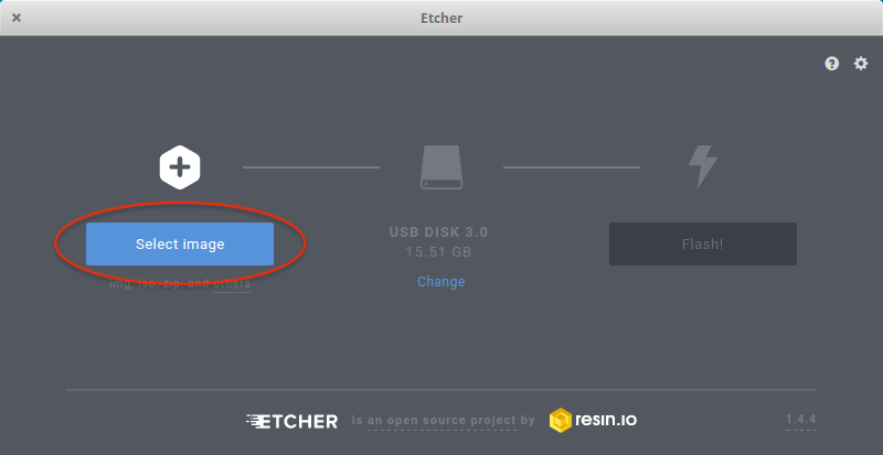 Создание загрузочной флешки. Программа Etcher