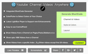 WordPress YouTube Channel Anywhere