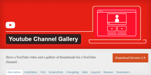 YouTube Channel Gallery