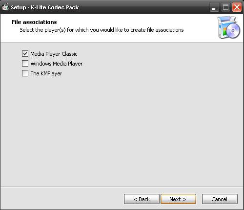 Установка K-Lite Codec Pack - видео-плееры