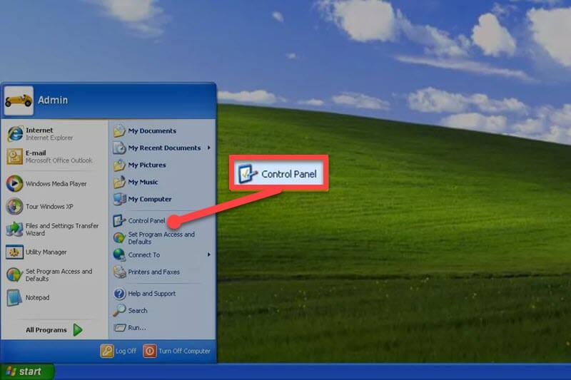  Как открыть панель управления в Windows XP