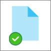 Зеленый значок круга, обозначающий всегда доступный файл OneDrive