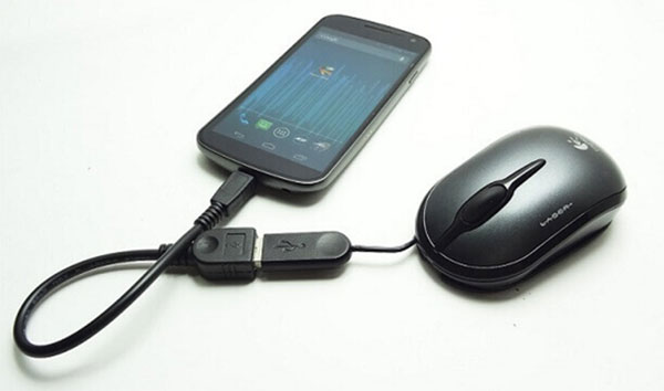 connect android to a mouse