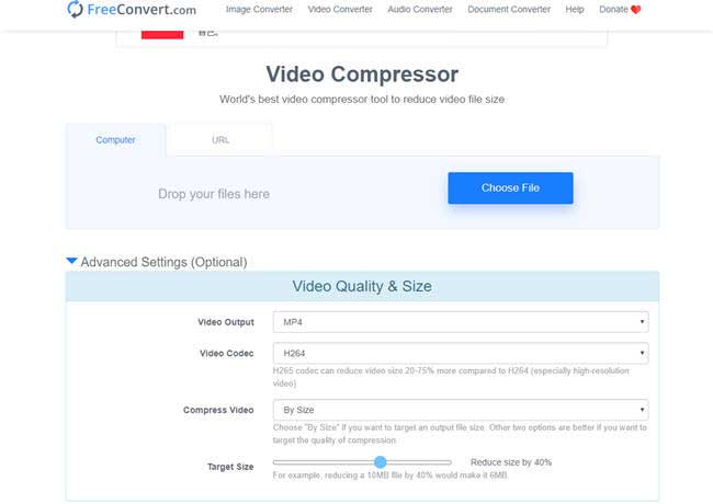 online video compressor