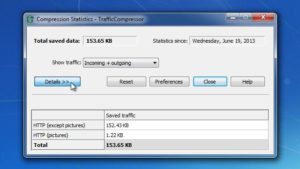   Интерфейс утилиты Traffic Compressor