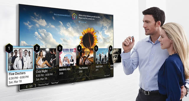 Демонстрация возможностей Smart TV Samsung на CES 2014