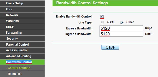 Как ограничить скорость интернета и Wi-Fi на роутере через Bandwidth Control?