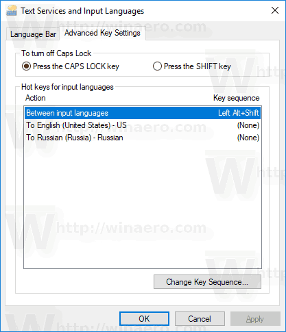 Change Hotkeys To Switch Keyboard Layout In Windows 10 Img1