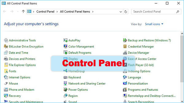  Windows 10 control panel