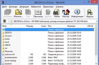 Как открыть файл iso с помощью WinRAR