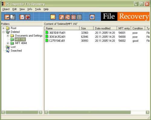 программа восстановления файлов с диска 
