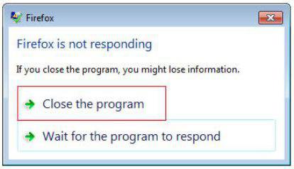программа не отвечает как закрыть зависшую программу