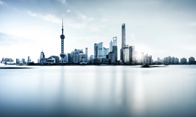 Китай реки Хуанпу Oriental Pearl Tower Shanghai Tower Shanghai World Financial Center река Шанхай